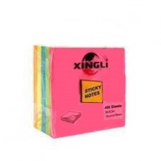 Xingli Sticky Notes Neon Colors 76 mm x 76 mm / 400 Sheets